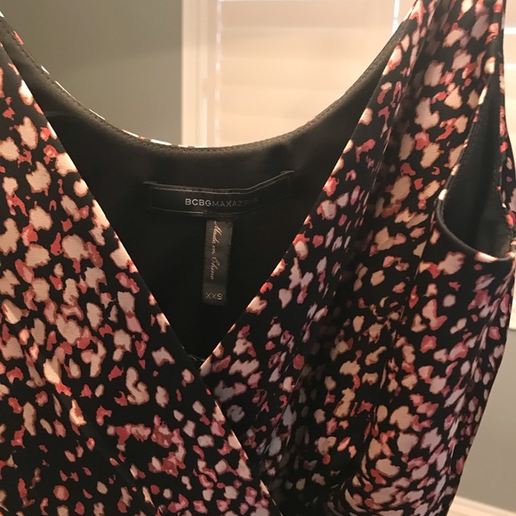 BCBG animal print black spaghetti strap dress - Picture 5 of 6